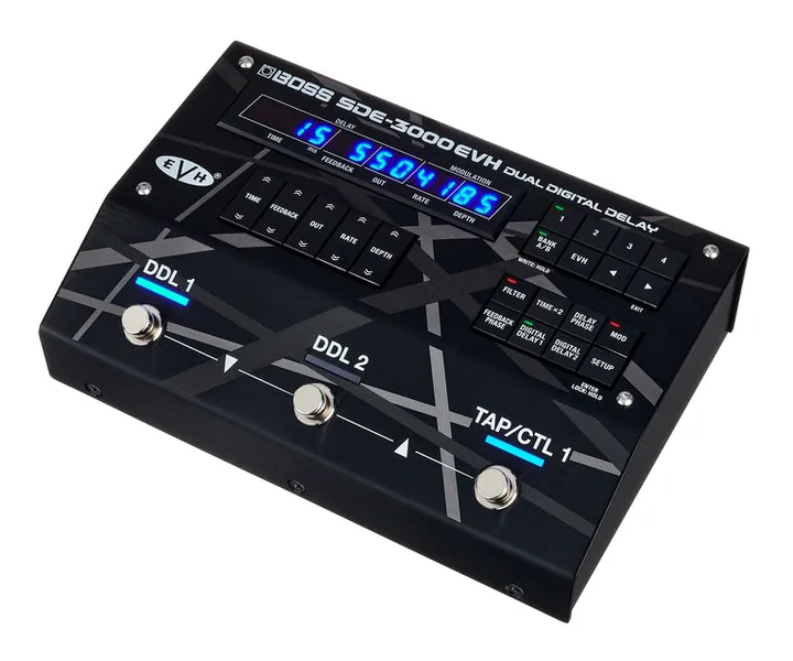 Boss SDE-3000 EVH Dual Delay fotografato frontalmente