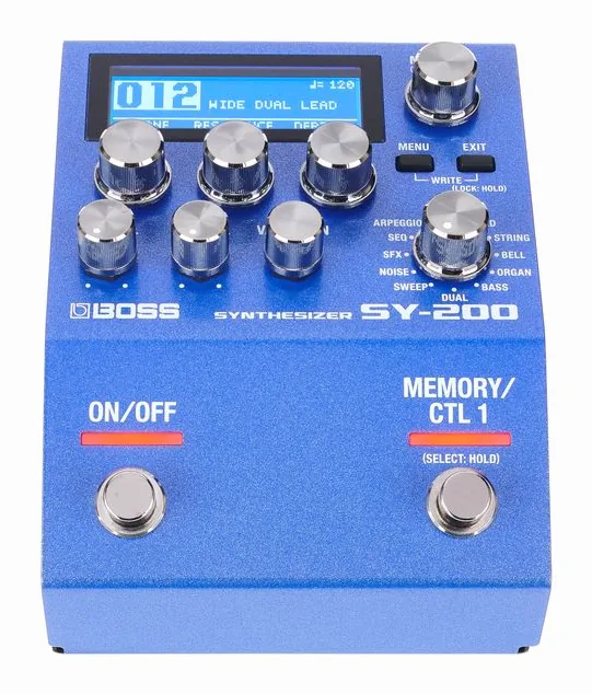 Boss SY-200 Guitar Synthesizer, ingressi e uscite laterali