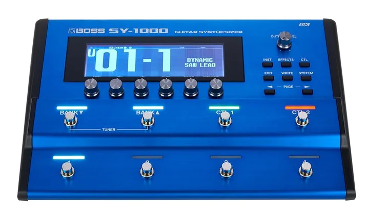 Boss SY-1000 Guitar Synthesizer, grafica del pannello superiore