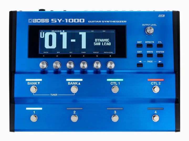 Boss SY-1000 Guitar Synthesizer, ingressi e uscite laterali