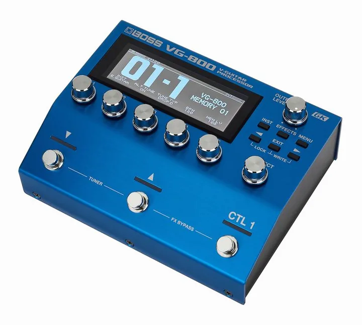 Boss VG-800 V-Guitar Processor, footswitch in primo piano