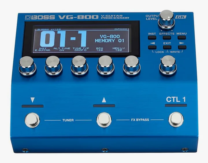 Boss VG-800 V-Guitar Processor, ingressi e uscite laterali