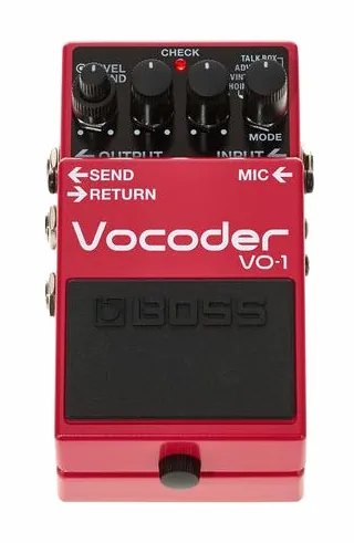 Boss VO-1 Vocoder, manopole viste dall'alto