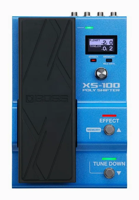 Boss XS-100 Poly Shifter, connettori sul retro dell'unita