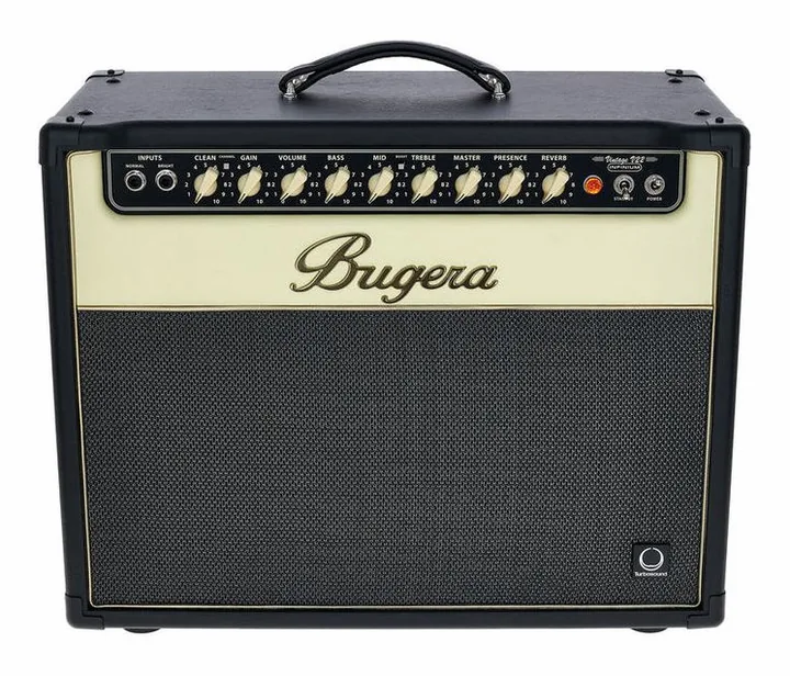 Bugera V22 Infinium, logo e finiture del pannello frontale