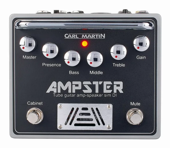 Carl Martin Ampster Tube Guitar Amp, manopole viste dall'alto