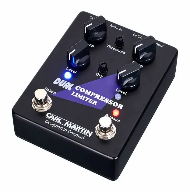 Carl Martin Dual Compressor Limiter fotografato frontalmente