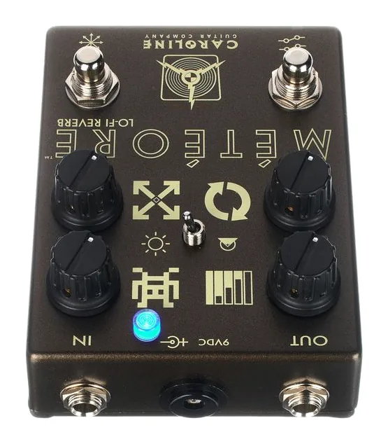 Caroline Guitar Company Météore Lo-Fi Reverb, led e interruttore a pedale