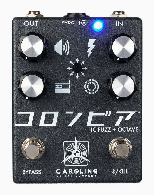 Caroline Guitar Company Shigeharu IC Fuzz + Octave, led e interruttore a pedale