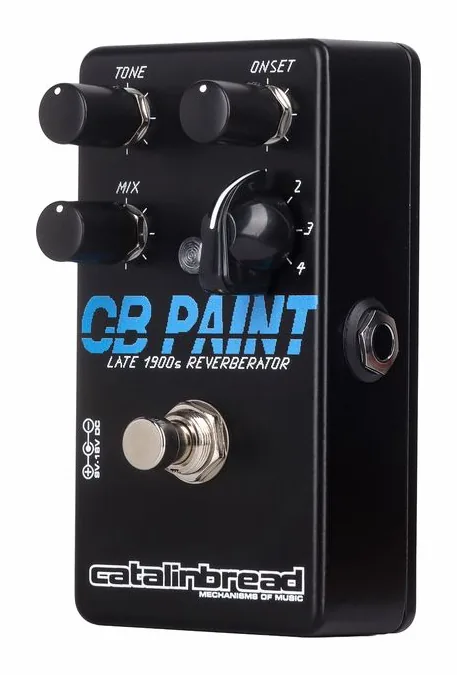Catalinbread CB Paint Reverb inquadrato di fronte su sfondo neutro