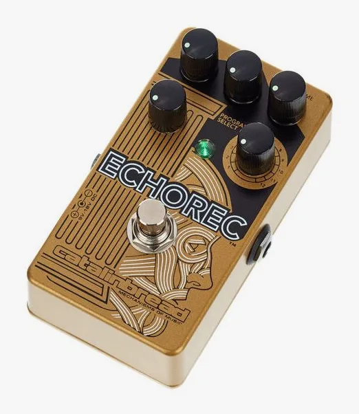 Catalinbread Echorec, footswitch in primo piano