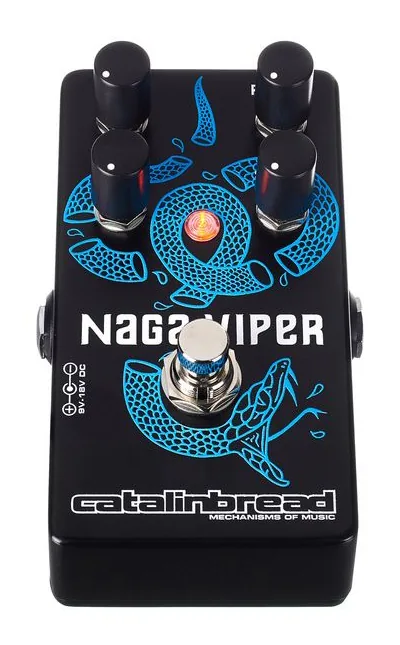 Catalinbread Naga Viper Treble Booster MKII, grafica del pannello superiore