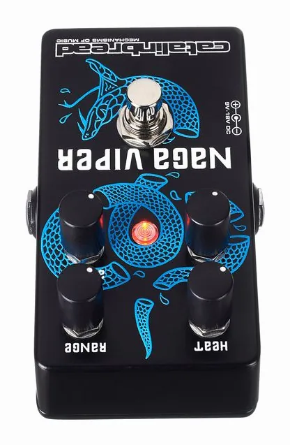 Catalinbread Naga Viper Treble Booster MKII, led e interruttore a pedale
