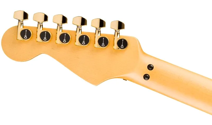 Charvel Am NC SD1 HH FR RRD, curve del body viste dall'alto