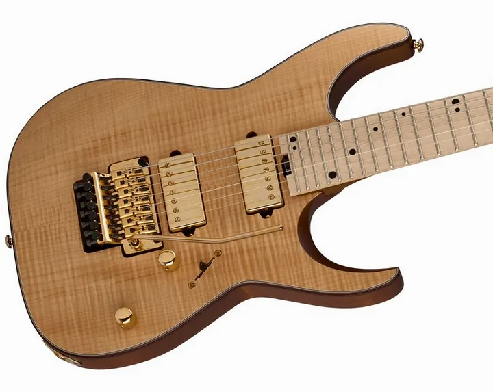 Charvel Angel Vivaldi PM DK24 GT7 Nat, selettore pickup e jack di uscita