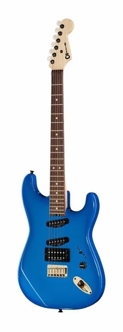 Charvel Jake E Lee PM SD1 HSS BLB visto di fronte