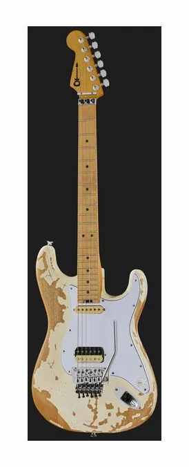 Charvel LTD SC 1 Henrik Danhage Relic, manico e tastiera visti di lato