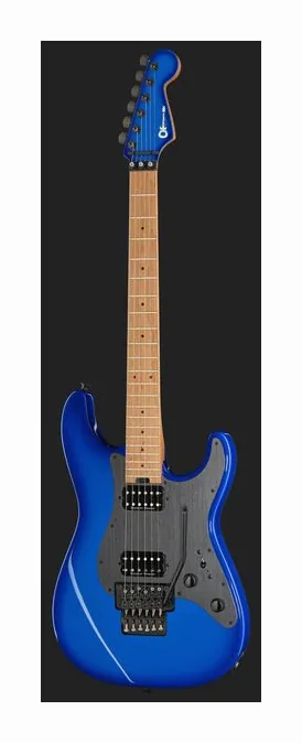 Charvel PM PLUS SRS SC1 HH FR CM BB, curve del body viste dall'alto