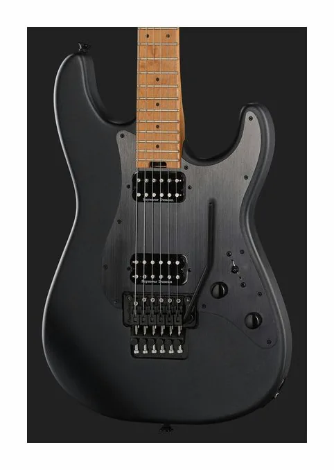 Charvel PM PLUS SRS SC1 HH FR CM SE, paletta con meccaniche e logo
