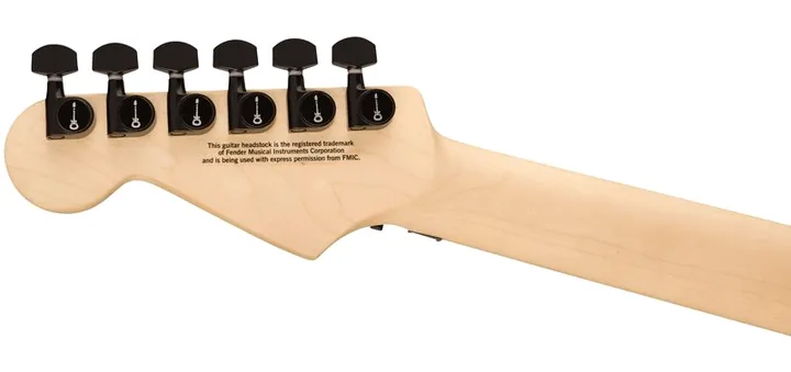 Charvel PM SC1 SRS HH FR MN Black, pickup e manopole dei controlli