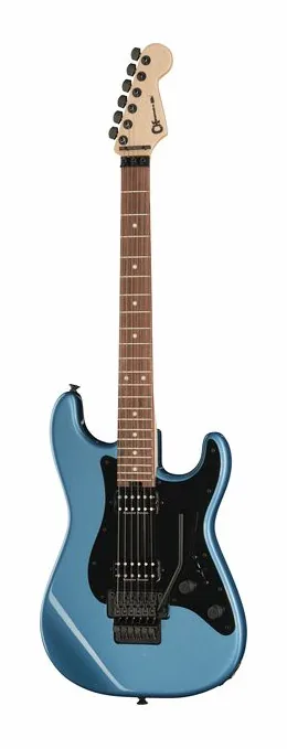 Charvel PM SC1 SRS HH FR RW PhBlue in primo piano frontale