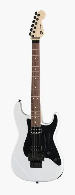 Charvel PM SC1 SRS HH FR RW SWhite fotografato frontalmente