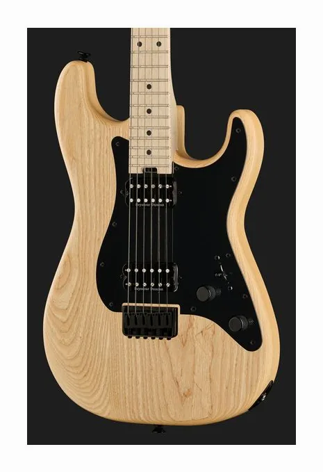 Charvel PM SC1 SRS HH HT Mpl NatAsh, curve del body viste dall'alto