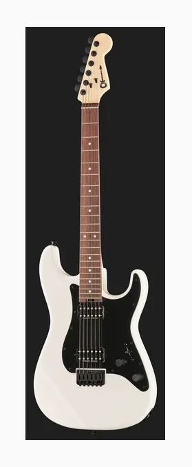 Charvel PM SC1 SRS HH HT RW Snow White, paletta con meccaniche e logo