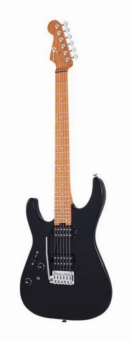 Charvel Pro-Mod DK24 HH CM LH BK, selettore pickup e jack di uscita