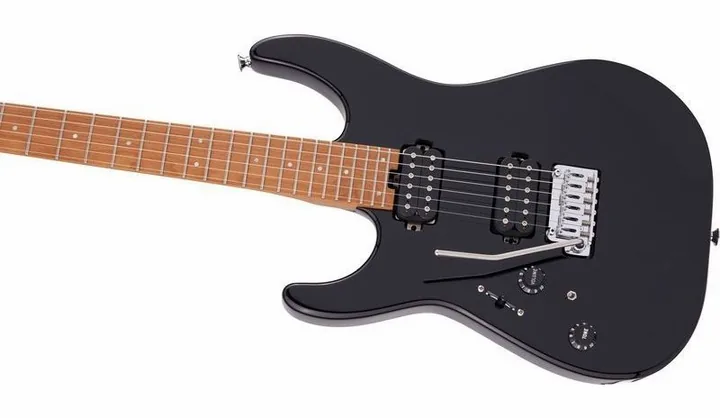 Charvel Pro-Mod DK24 HH CM LH BK, selettore pickup e jack di uscita