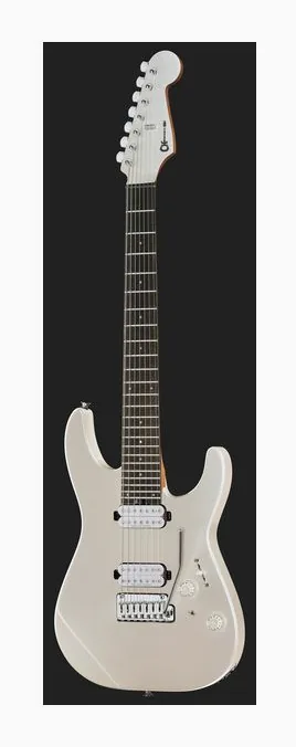 Charvel Pro Mod Plus DK24-7 CLSTL SLK, corpo e verniciatura in primo piano