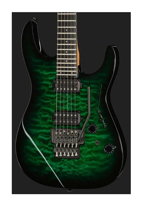 Charvel Pro-Mod Plus DK24 HH FR QM CEM, capotasto e prime posizioni della tastiera