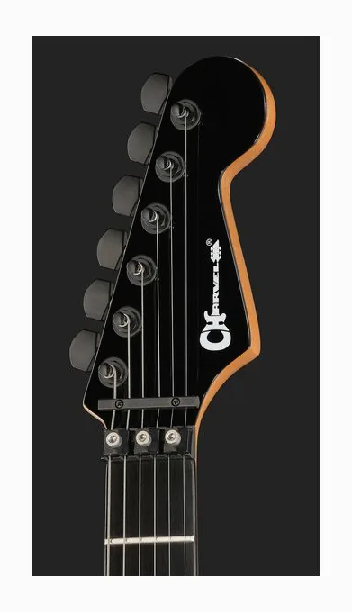Charvel Pro-Mod Plus DK24 HH FR QM CEM, capotasto e prime posizioni della tastiera