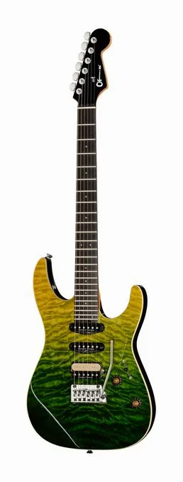 Charvel Pro-Mod Plus DK24 HSS QM ZF in primo piano frontale