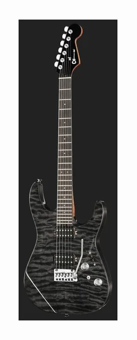 Charvel Pro Mod Plus DK24 MNT OCN, curve del body viste dall'alto