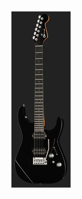 Charvel Pro Mod Plus DK24 RVEN BLK, paletta con meccaniche e logo