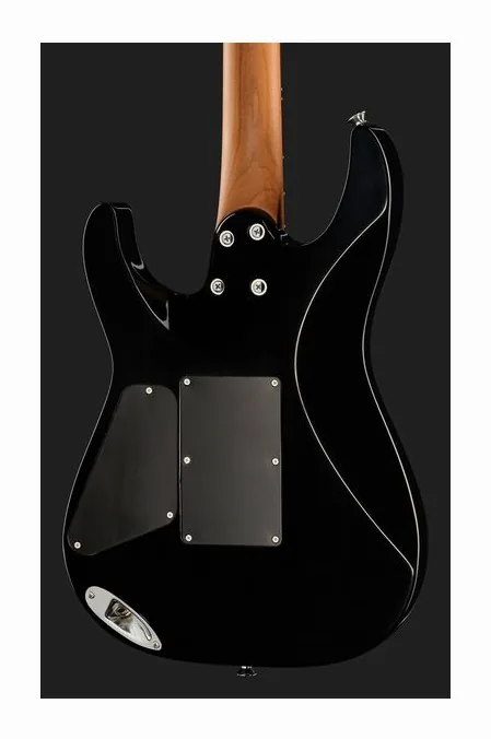 Charvel Pro Mod Plus DK24 RVEN BLK, selettore pickup e jack di uscita