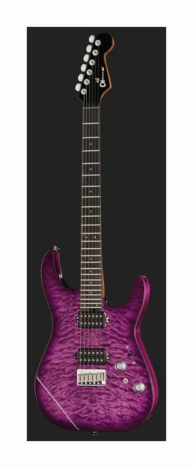Charvel Pro Mod Plus DK24 VRAD, corpo e verniciatura in primo piano