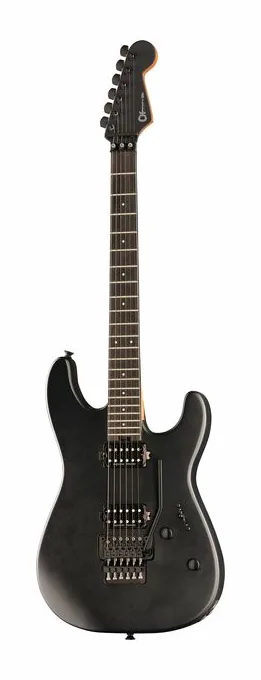 Charvel Pro-Mod Plus SanDimas FR EB SE inquadrato di fronte su sfondo neutro