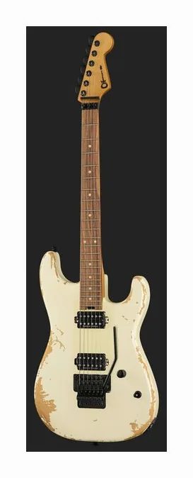 Charvel Pro Mod REL SRS SD1 HH WWH, paletta con meccaniche e logo
