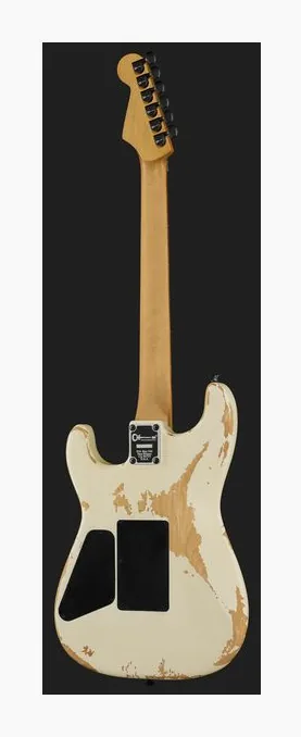 Charvel Pro Mod REL SRS SD1 HH WWH, paletta con meccaniche e logo
