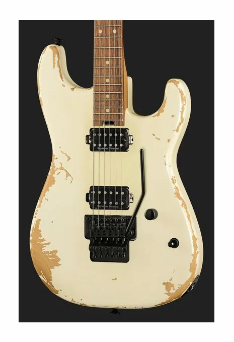 Charvel Pro Mod REL SRS SD1 HH WWH, manico e tastiera visti di lato