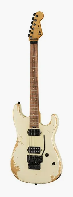 Charvel Pro Mod REL SRS SD1 HH WWH in primo piano frontale