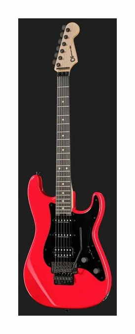 Charvel Pro-Mod So-Cal HSS FR FRD, manico e tastiera visti di lato