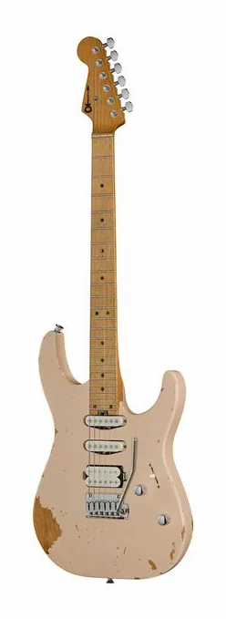 Charvel Rick Graham Pro-Mod DK24 SHP inquadrato di fronte su sfondo neutro