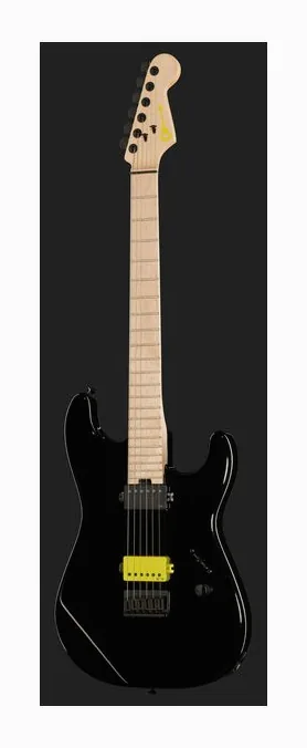 Charvel Sean Long San Dimas HH Black, paletta con meccaniche e logo