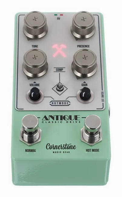 Cornerstone Antique V3 Overdrive, led e interruttore a pedale