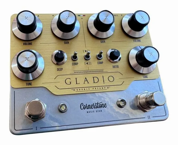 Cornerstone Gladio MKIII Double Preamp LTD, ingressi e uscite laterali