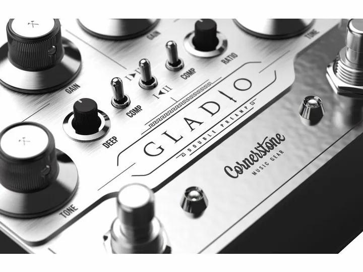 Cornerstone Gladio MKIII Double Preamp, led e interruttore a pedale