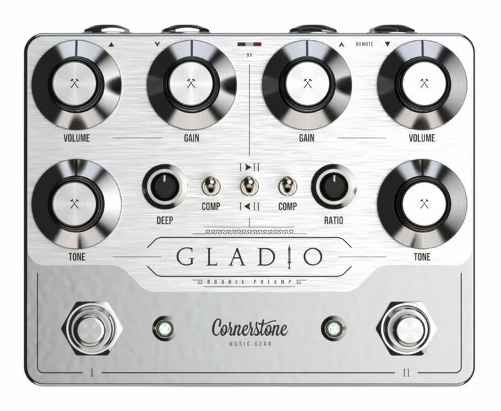 Cornerstone Gladio MKIII Double Preamp visto di fronte